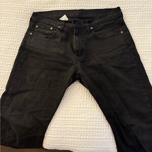 Levi 502 Mens Black Jeans